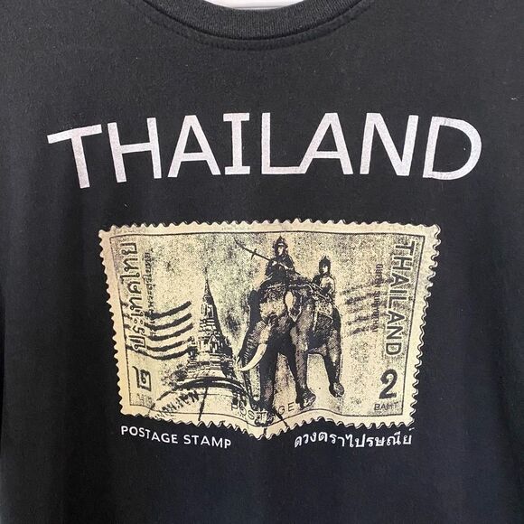 Retro Thailand Postage Travel T-Shirt - Picture 2 of 4
